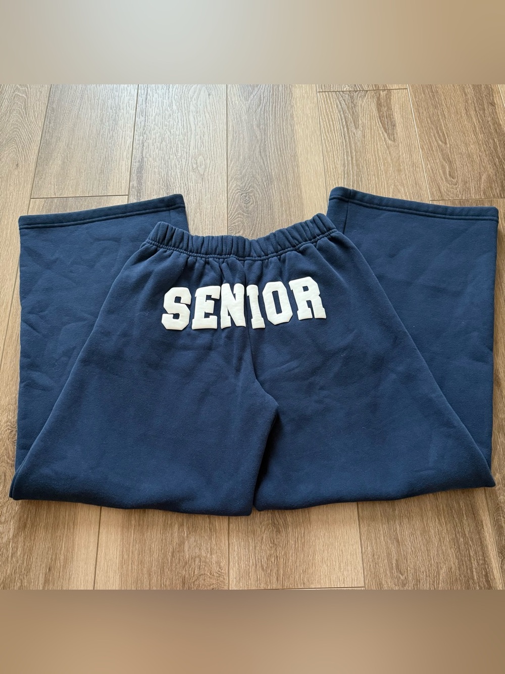 Edikted Navy "SENIOR" Sweatpants size XS